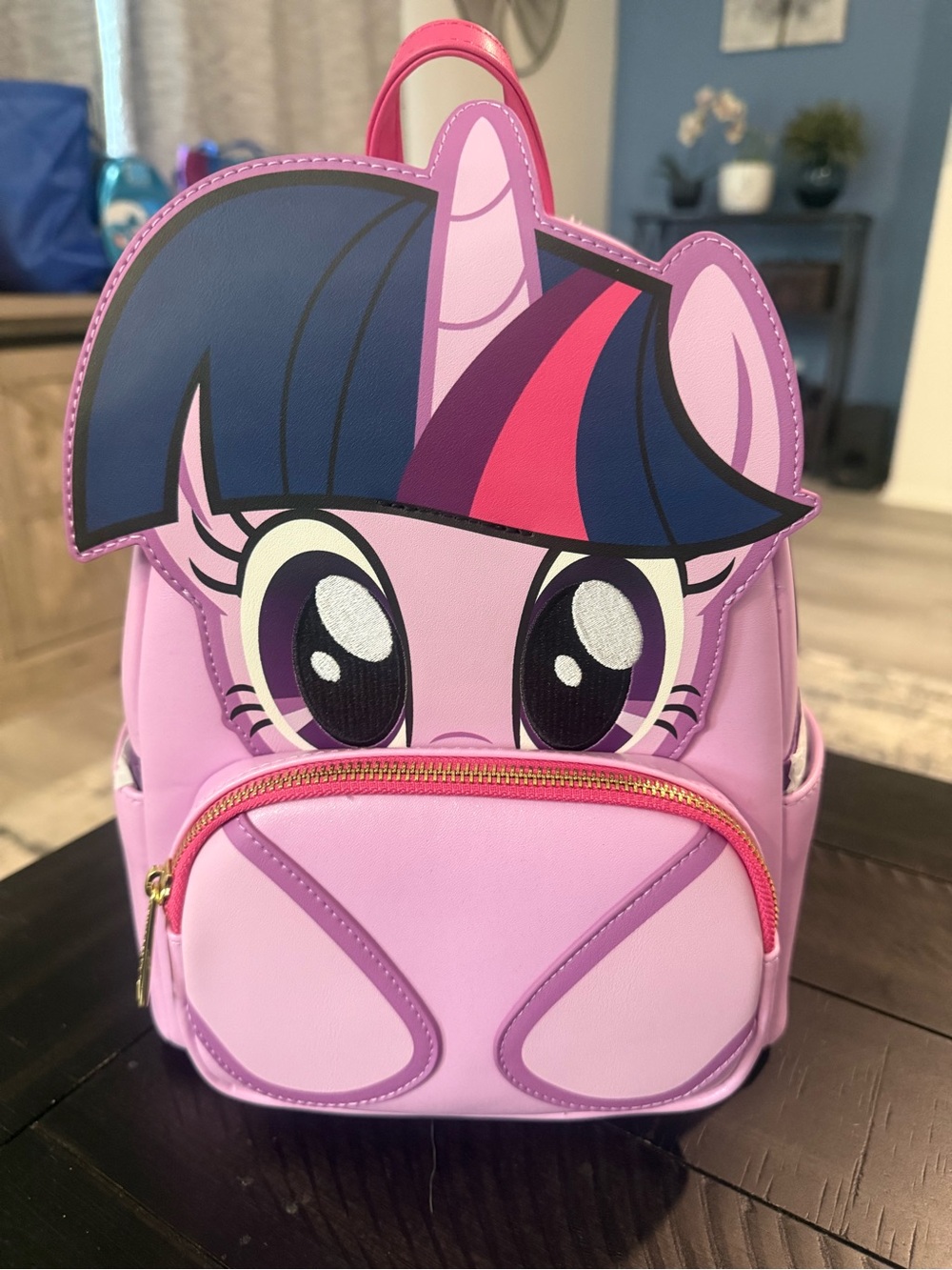 NWT Loungefly My Little Pony Twilight Sparkle Glitter Figural Mini Backpack New
